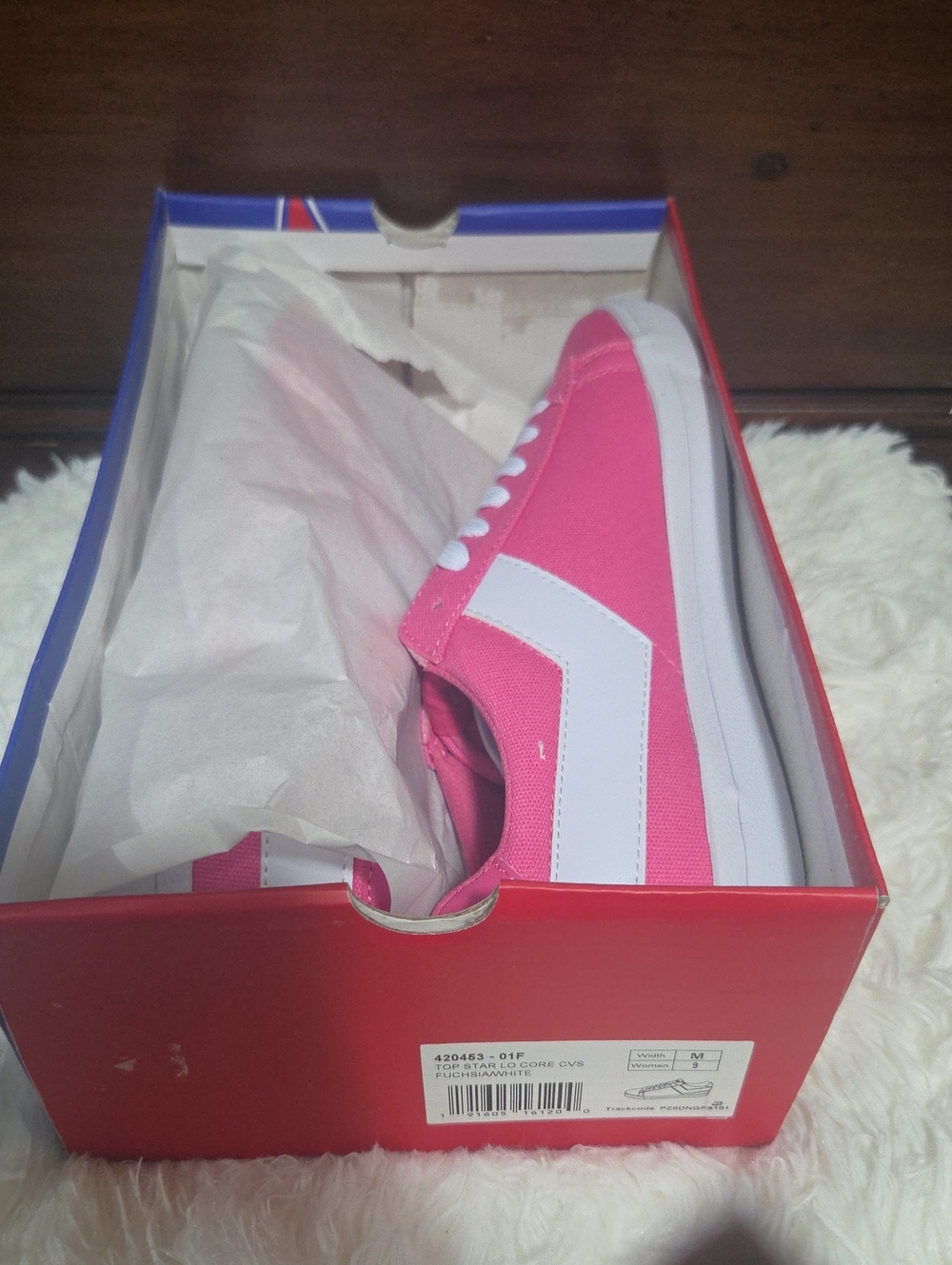 Pony Pink Canvas Low-Top Sneakers with White Accent